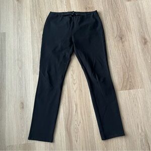 Eileen Fisher Ponte Pants Black Pull On Stretch Skinny Dress XS